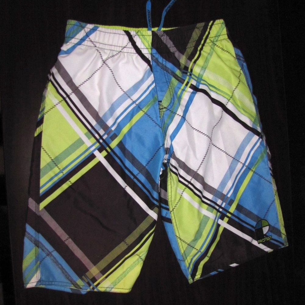 Protest Board Shorts Multicolor Plaid
